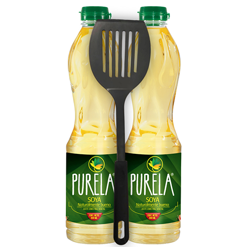 2Pack Aceite Comestible Purela 800Ml Puro De Soya+ Promocion