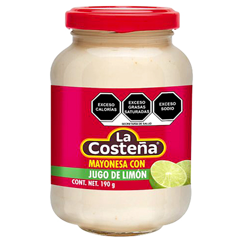 Mayonesa La Costeña 190Gr Con Jugo De Limon