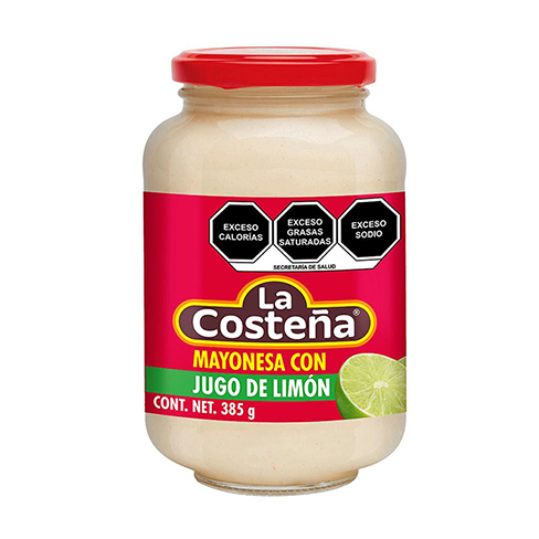 Mayonesa La Costeña 385Gr Con Jugo De Limon