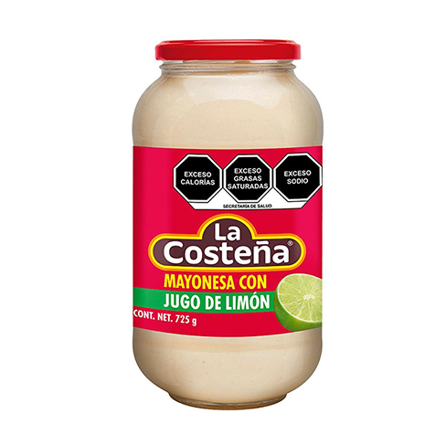 Mayonesa La Costeña 725Gr Con Jugo De Limon