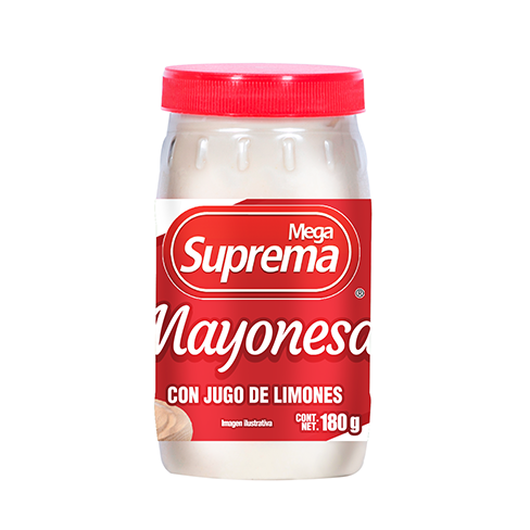 Mayonesa Mega Suprema 180Gr Con Jugo De Limones