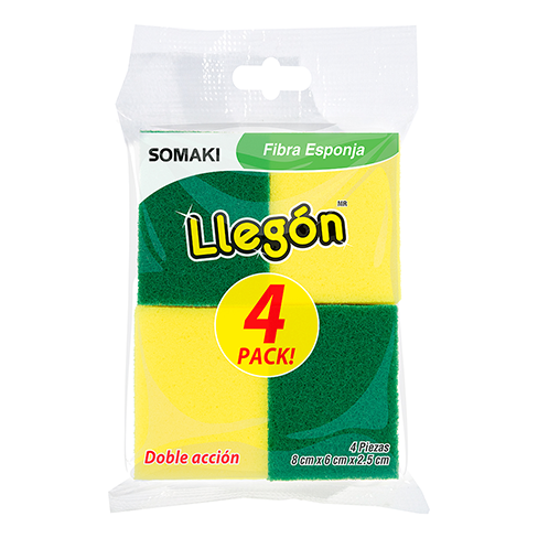 Fibra Esponja Llegon 4Pz Chica                                                                      