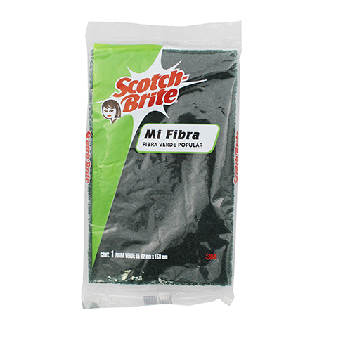 Fibra Scotch Brite Mi Fibra Verde Popular 1Pz Mediana