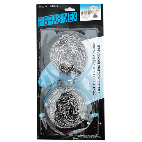 Fibra Espiral Mex 2Pz Metal