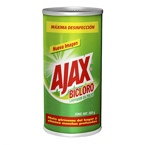 Limpiador En Polvo Ajax 388Gr Bicloro                                                               