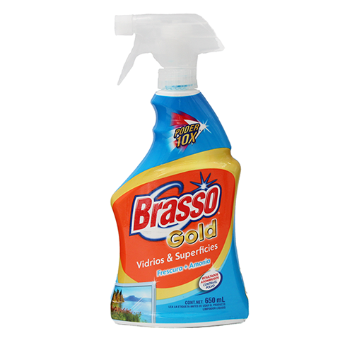 Limpiador Brasso 650Ml Vidrios Y Superficies Frescura Amonia                                        