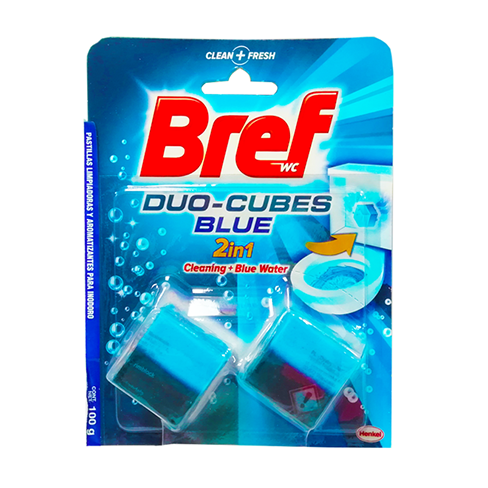 Pastilla Bref 2Pz De 50Gr Duo Cubes Blue