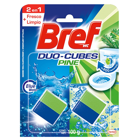 Pastilla Bref 2Pz De 50Gr Duo Cubes Pine