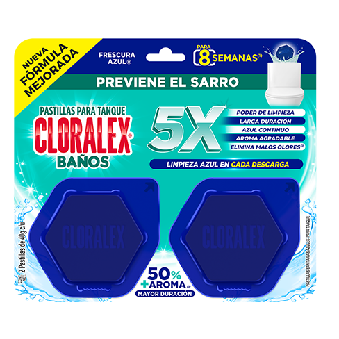 Pastilla Cloralex 2Pz Aqua Fresh                            