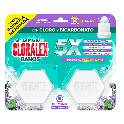 Pastilla Cloralex 2Pz Cloro Y Bicarbonato