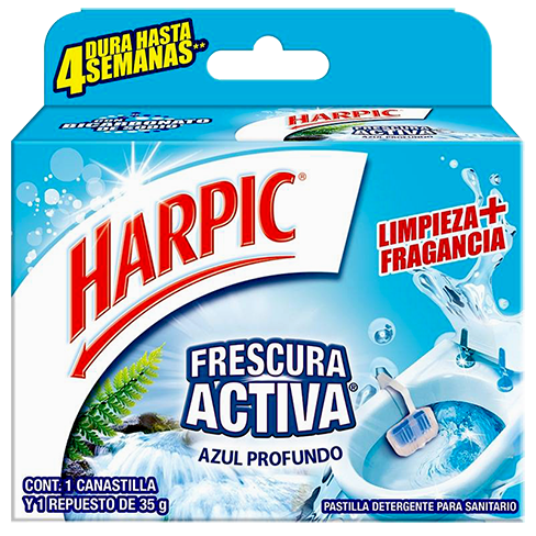 Pastilla Harpic 35Gr Canastilla Azul Profundo                                                       