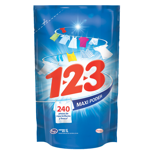 Detergente Liquido 123 1Lt