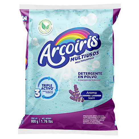 Detergente Arcoiris 800Gr Lavanda                                                                   