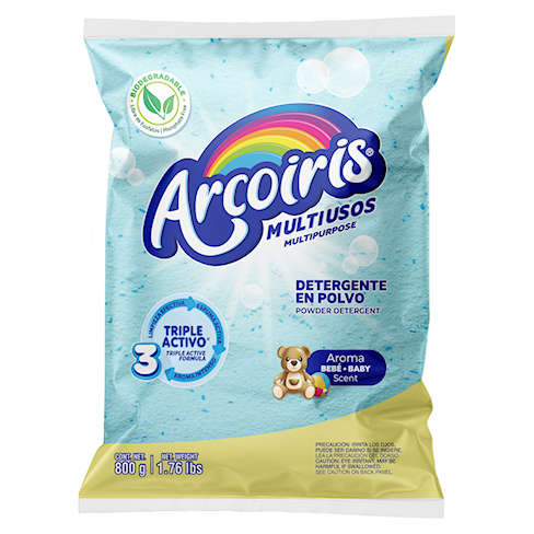 Detergente Arcoiris 800Gr Bebe