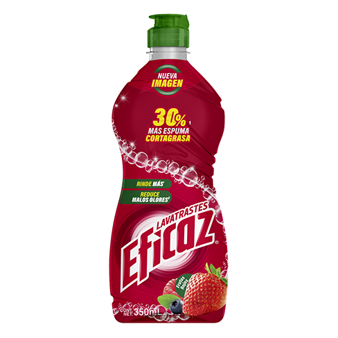 Detergente Liquido Eficaz 350Ml Frutos Rojos                                                        
