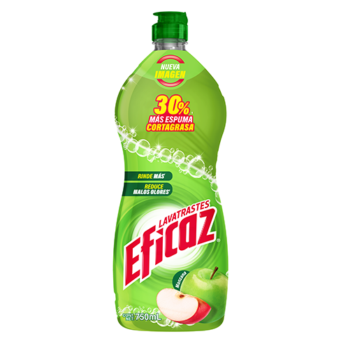 Detergente Liquido Eficaz 750Ml Manzana Energizante