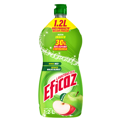Detergente Liquido Eficaz 1.200Lt Manzana                                                           