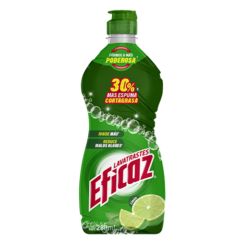 Detergente Liquido Eficaz 280Ml Limon                                                               