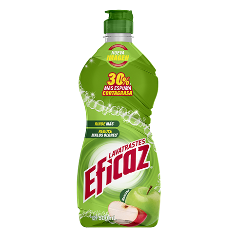 Detergente Liquido Eficaz 500Ml Manzana