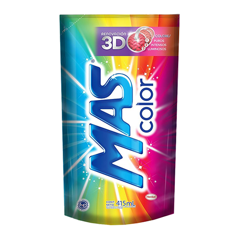 Detergente Liquido Mas Color 415Ml Econopack 3D