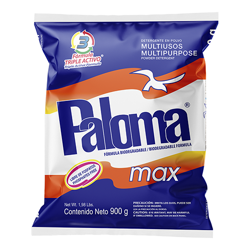 Detergente Paloma Max 900Gr                                                                         
