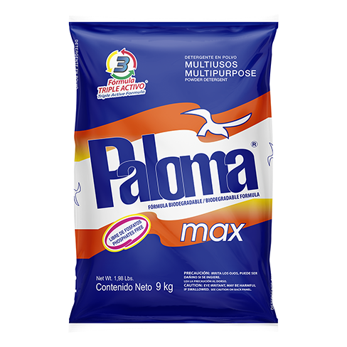 Detergente Paloma Max 9Kg                                                                           