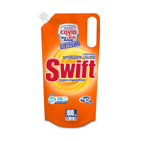 Detergente Liquido Swift 800Ml Antibacterial Doypack