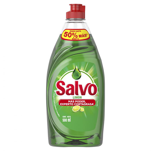 Detergente Liquido Salvo 500Ml Limon                                                                