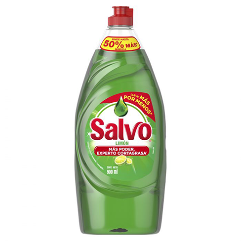 Detergente Liquido Salvo 900Ml Limon                                                                