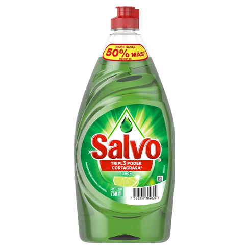 Detergente Liquido Salvo 750Ml Limon                                                                