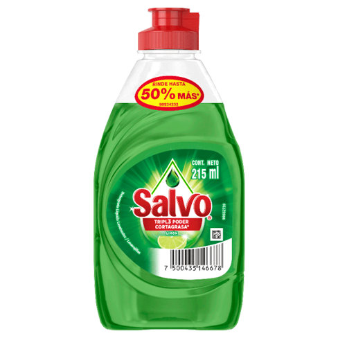 Detergente Liquido Salvo 215Ml Limon