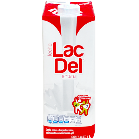 Leche Liquida Lac-Del Plus 1Lt Regular