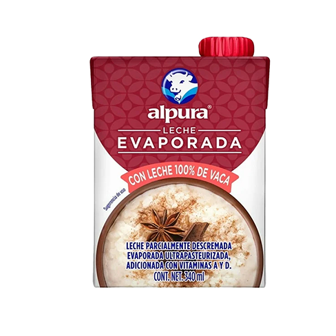 Leche Evaporada Alpura 340Ml Entera