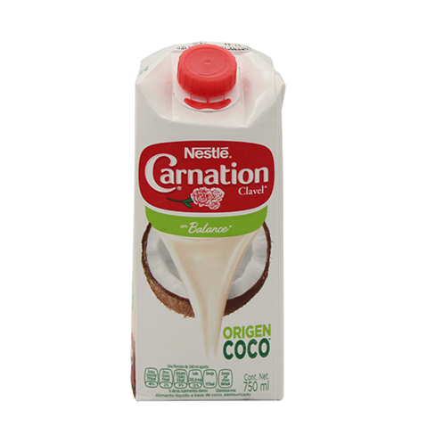 Leche Carnation Clavel 750Ml Origen Coco                                                            