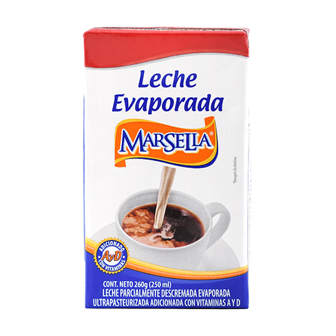 Leche Liquida  Evaporada Marsella 250Ml