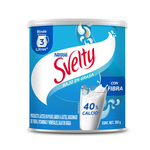 Leche Pvo.svelty 360Gr Baja En Grasa C/fibra. Lta