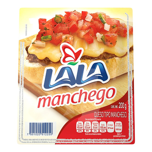 Queso Manchego Lala 200Gr                                                                           