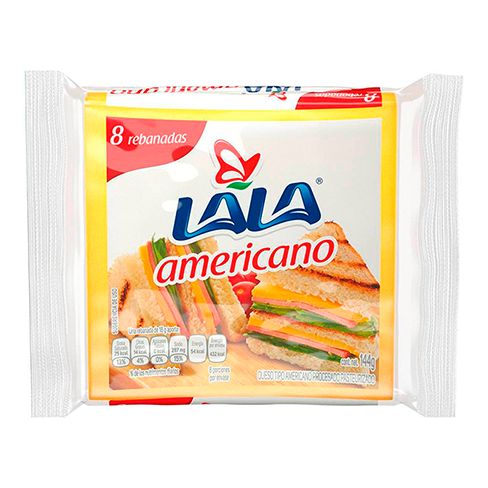 Queso Americano Lala 144Gr                                                                          