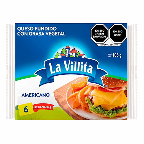Queso Americano La Villita 105Gr