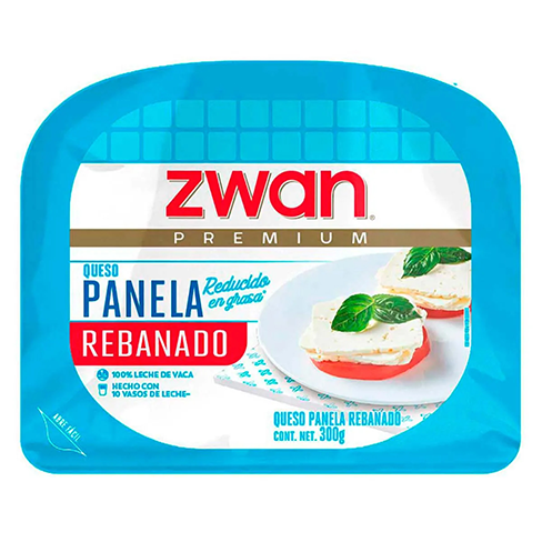 Queso Panela 300Gr Rebanado Zwan Reducido En Grasa