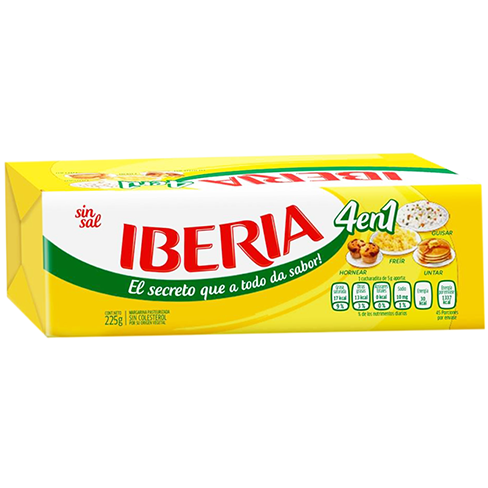 Margarina Iberia 225Gr Sin Sal                                                                      