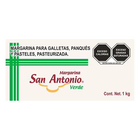 Margarina San Antonio 1Kg Panque(Verde)                                                             