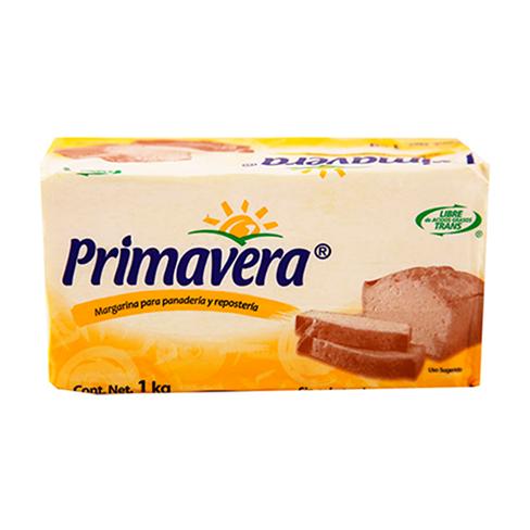 Margarina Primavera Barra 1Kg Sin Sal                                                               