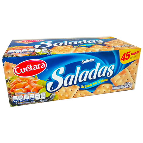 Galleta Cuetara Saladitas Exhibidor 45Pz                                                            