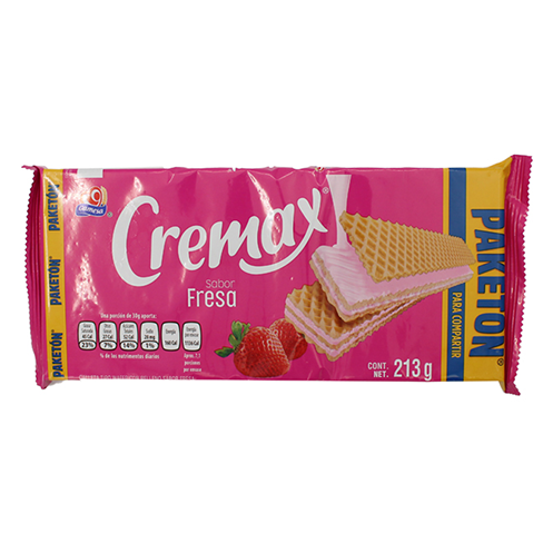 Galleta Gamesa Cremax 213Gr Fresa Paketon