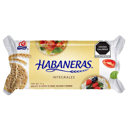 Galleta Gamesa Habaneras 117Gr Integral                                                             