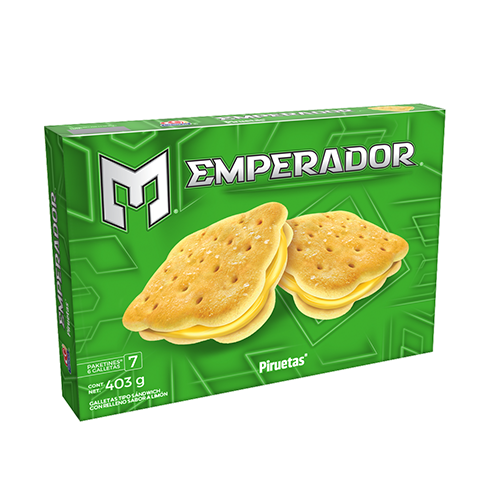 Galleta Emperador 403Gr Piruetas Limon