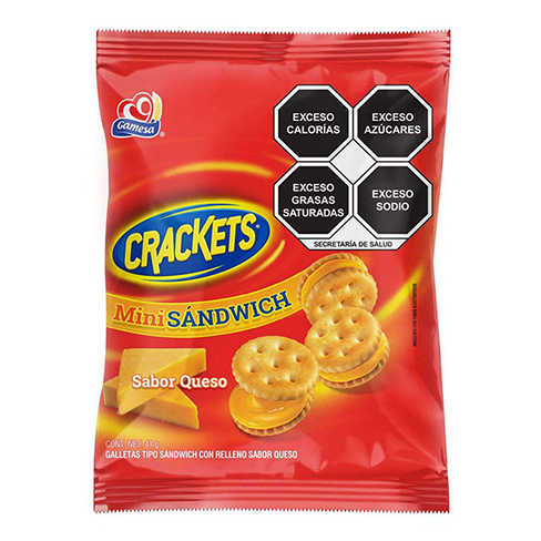 Galleta Gamesa Crackets 41Gr Mini Sandwich Queso                                                    