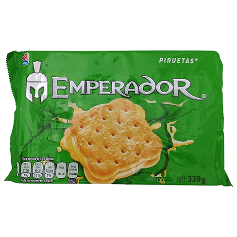 Galleta Emperador 307Gr Piruetas Charola                                                            