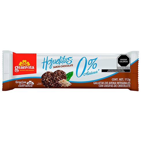 Galleta Hojuelitas 112Gr Chocolate 0% Azucar                                                        